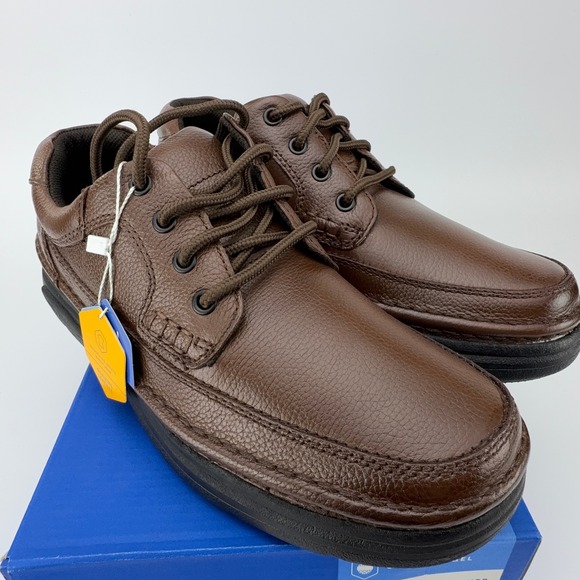 Nunn Bush Cameron Brown Tumble Leather Comfort Gel‎ Oxford Shoes Mens 9.5M NIB nunn bush shoes products for sale | eBay main image 4